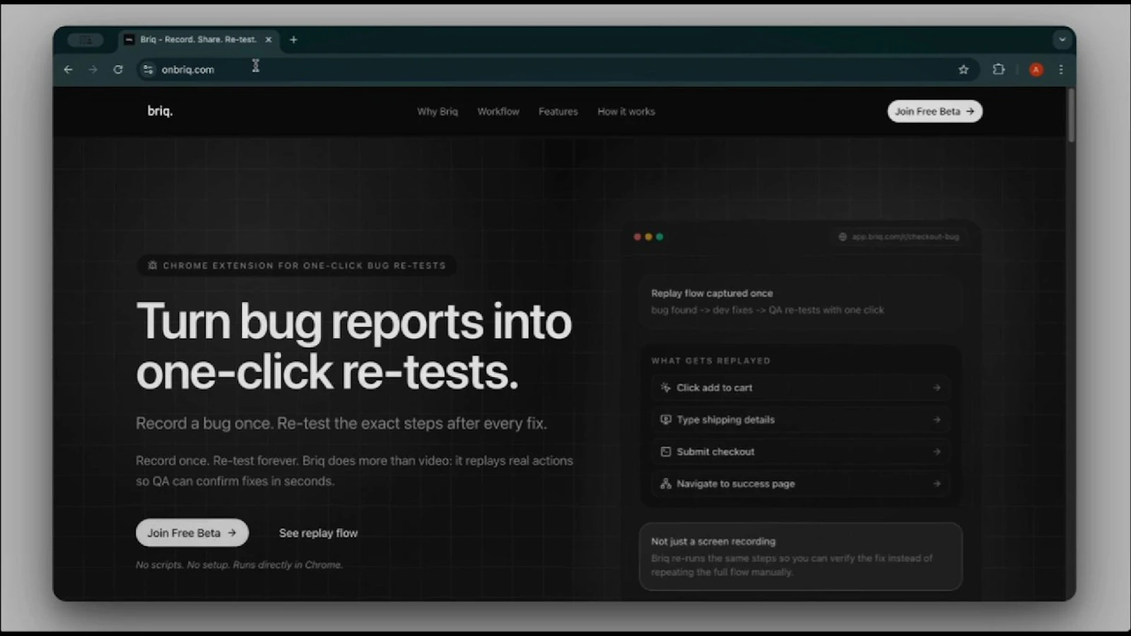 Briq (Beta) screenshot 1 (video preview)