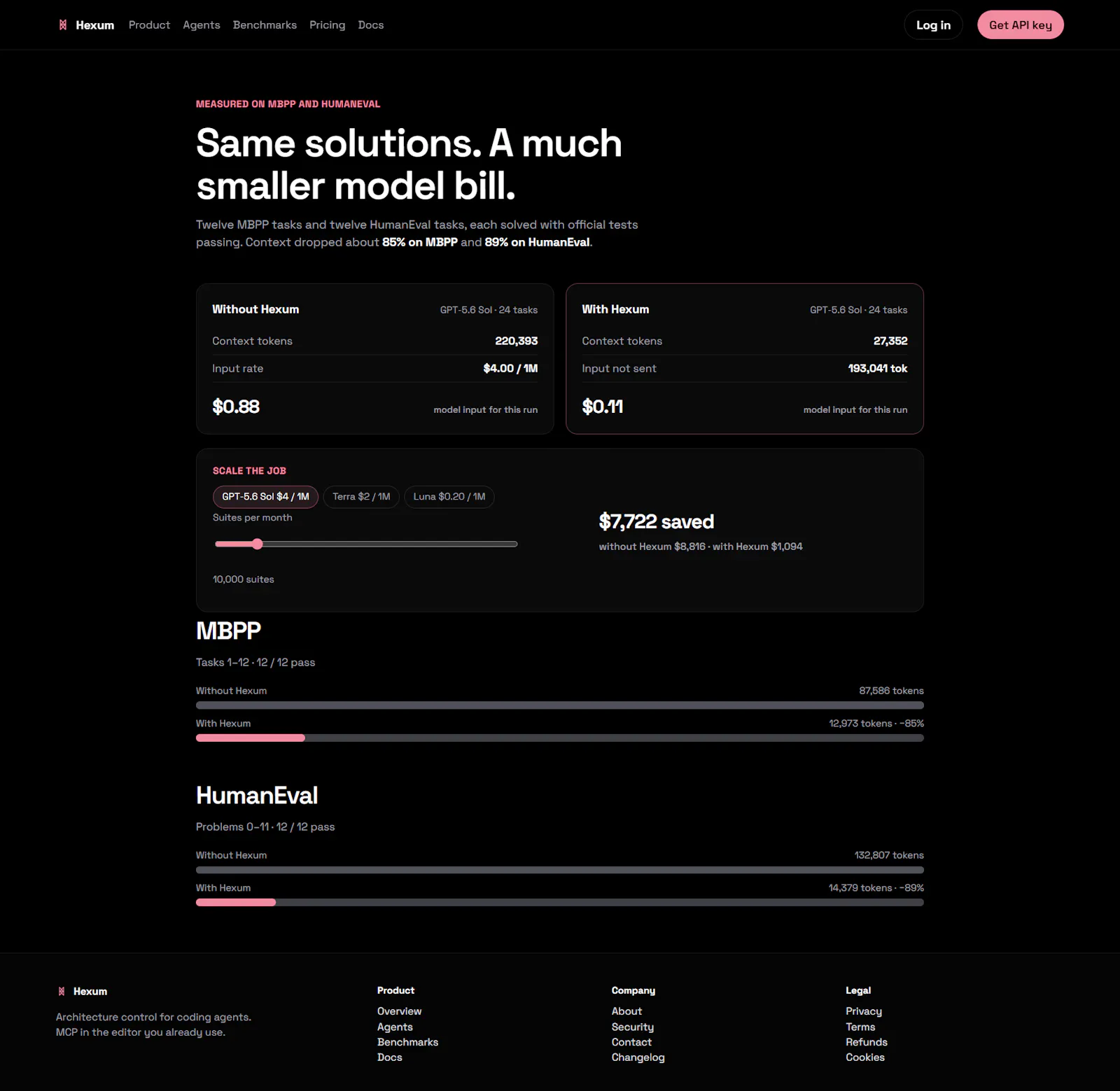 Hexum — 85% fewer tokens to the model screenshot 3