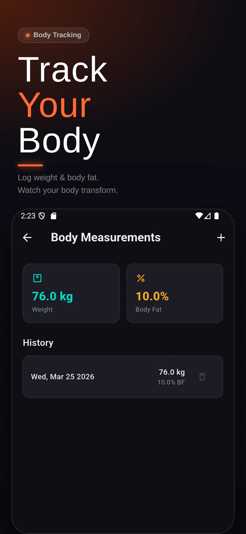 GainLog: Gym Progress Tracker screenshot 8