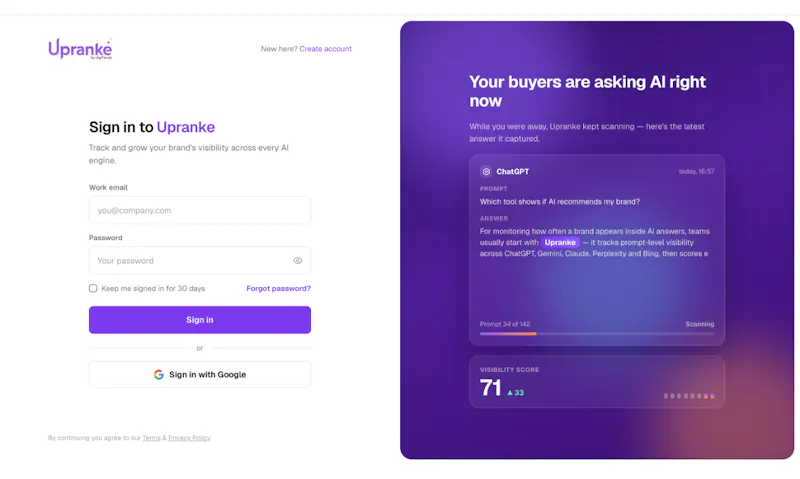 Upranke screenshot 2