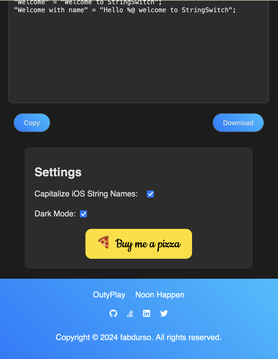 Stringwitch - Konvertieren Sie iOS -Saiten in Android -Saiten und umgekehrt. Medien 3