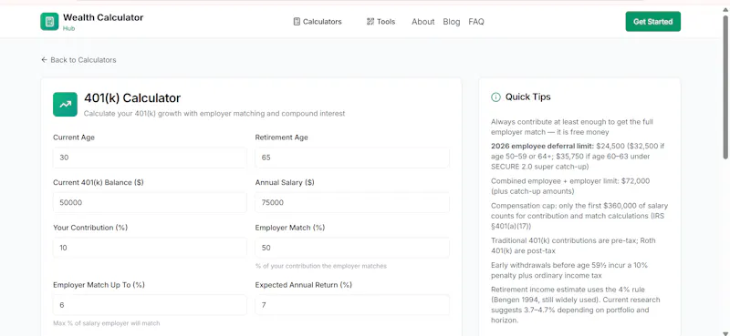 Wealth Calculator Hub screenshot 5