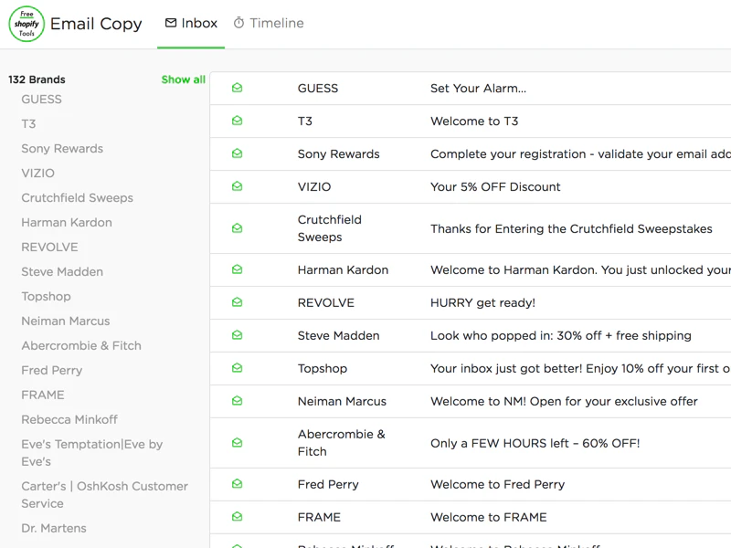 Free Marketing Email Copy Image