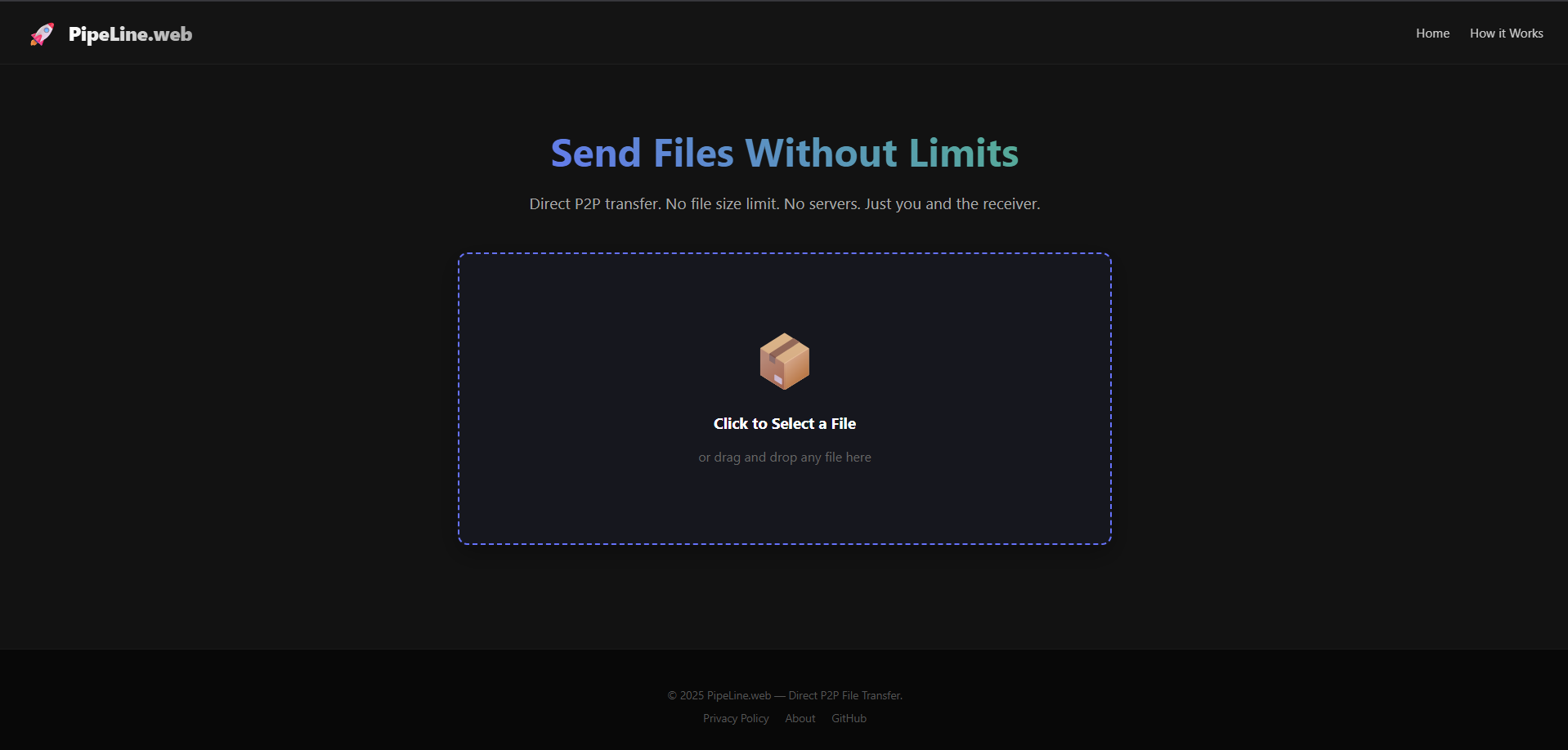 PipeLine.web - Main product screenshot demonstrating key features and user interface