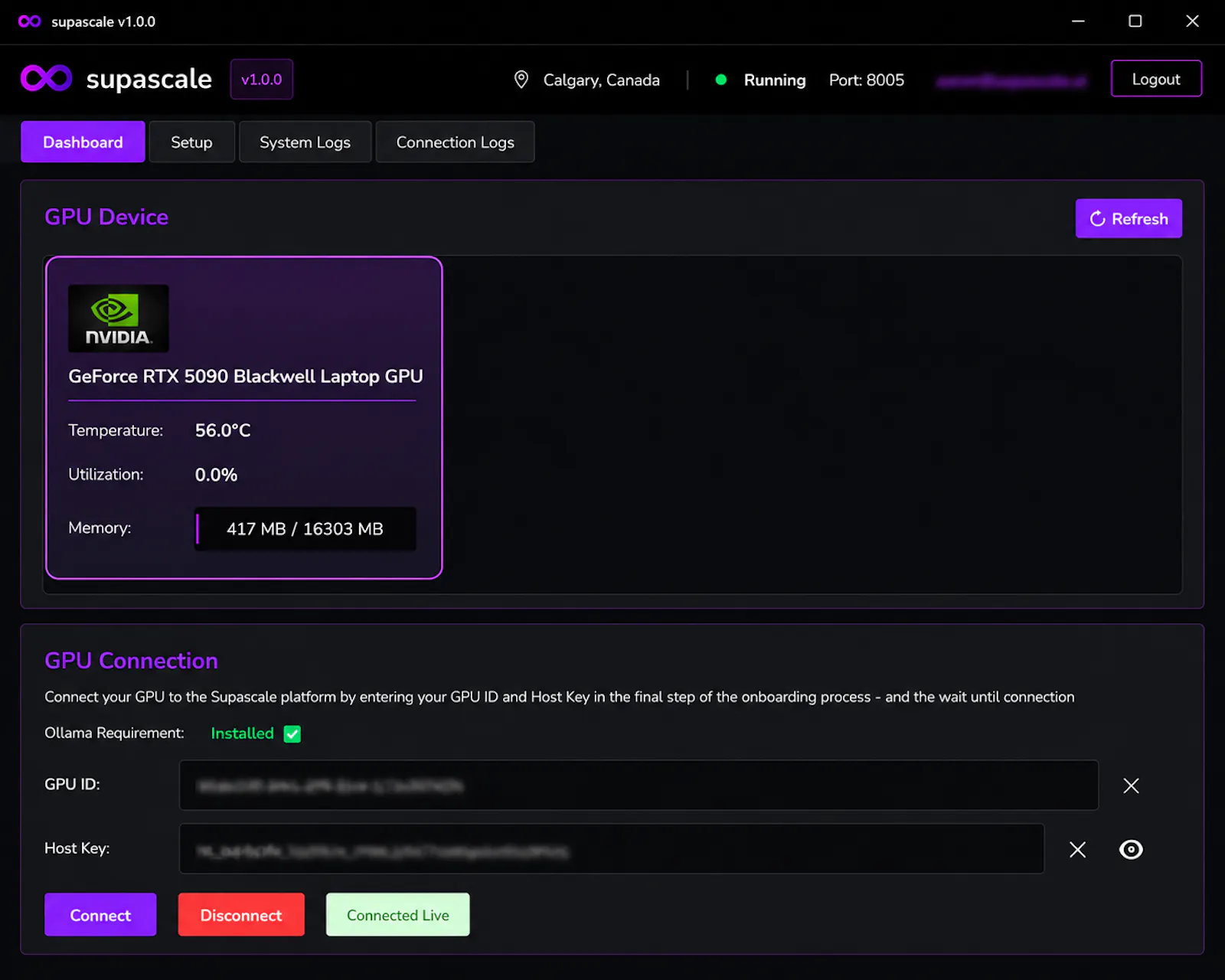 Supascale Host signup Launch screenshot 2