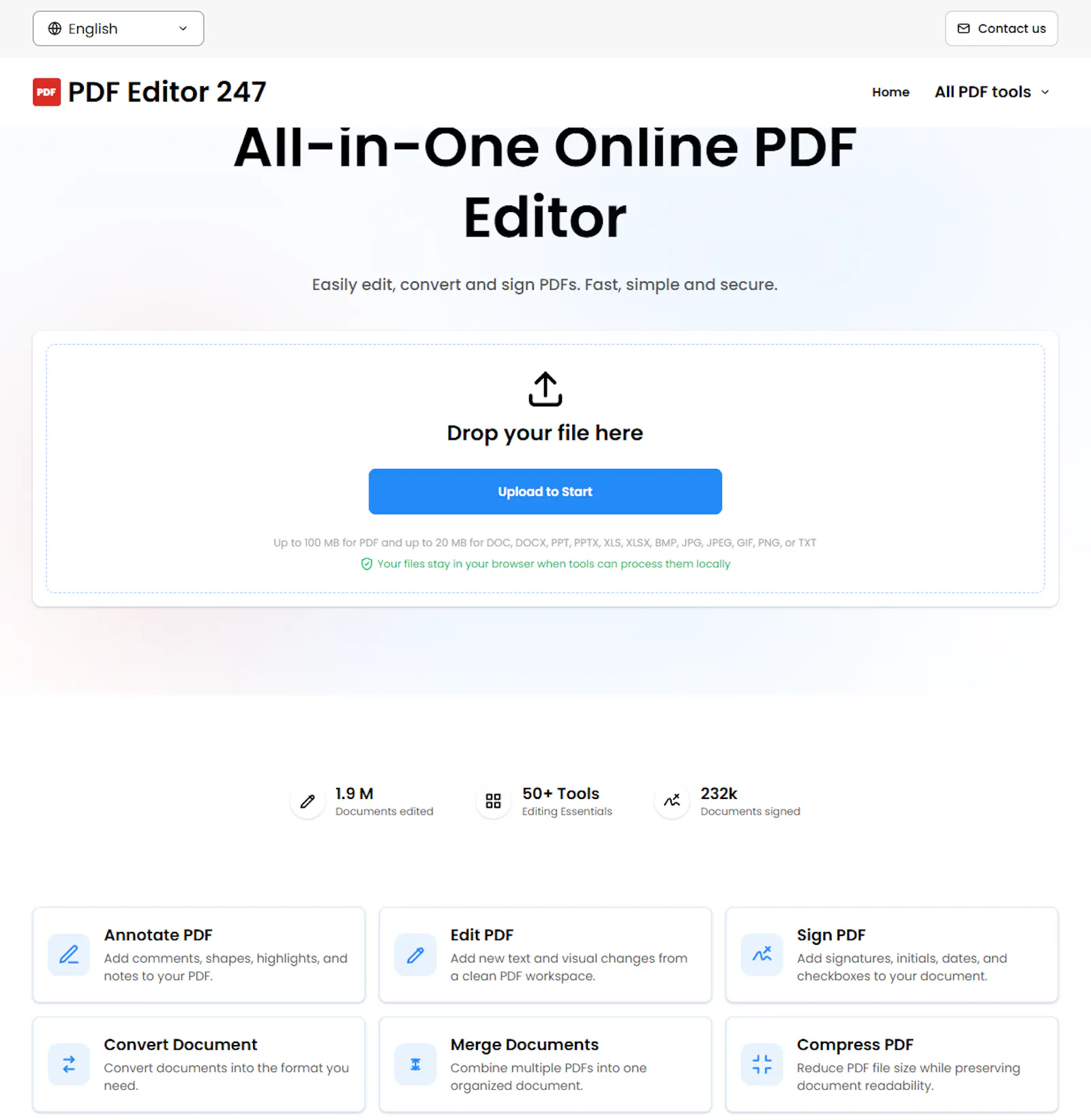 PDF Editor 247 screenshot 1