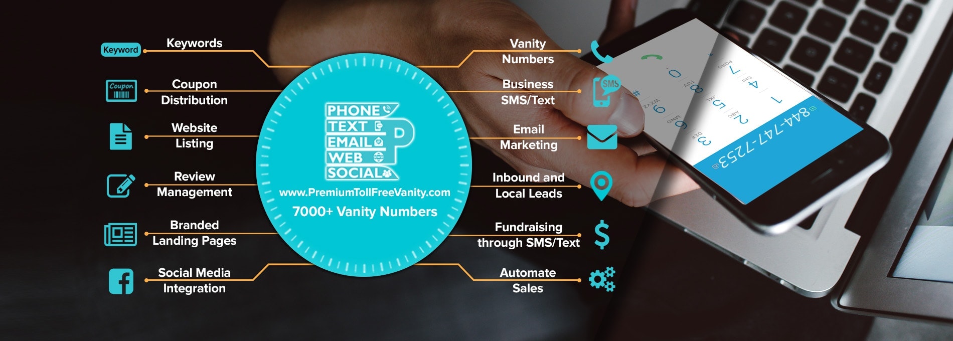 Premium Toll Free Vanity gallery image