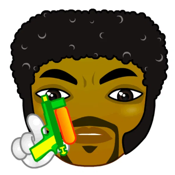 Animated celebrity faces for iMessage. Even Jules is using a water gun ;)