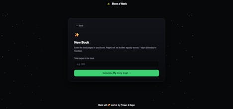 Book a Week gallery image