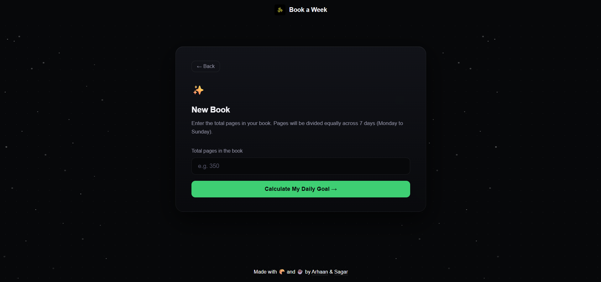 Book a Week - Screenshot 2 showing product features and functionality