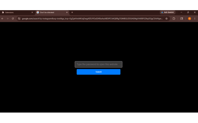 Do not distracted chrome extension gallery image