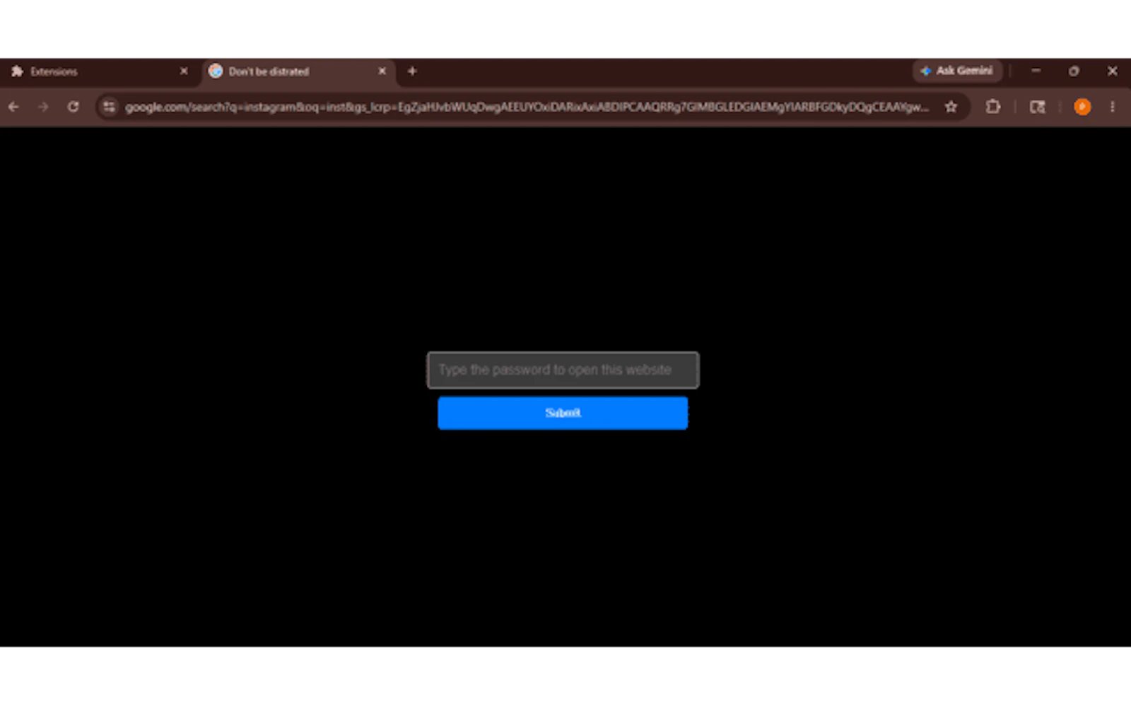 Do not distracted chrome extension screenshot 4