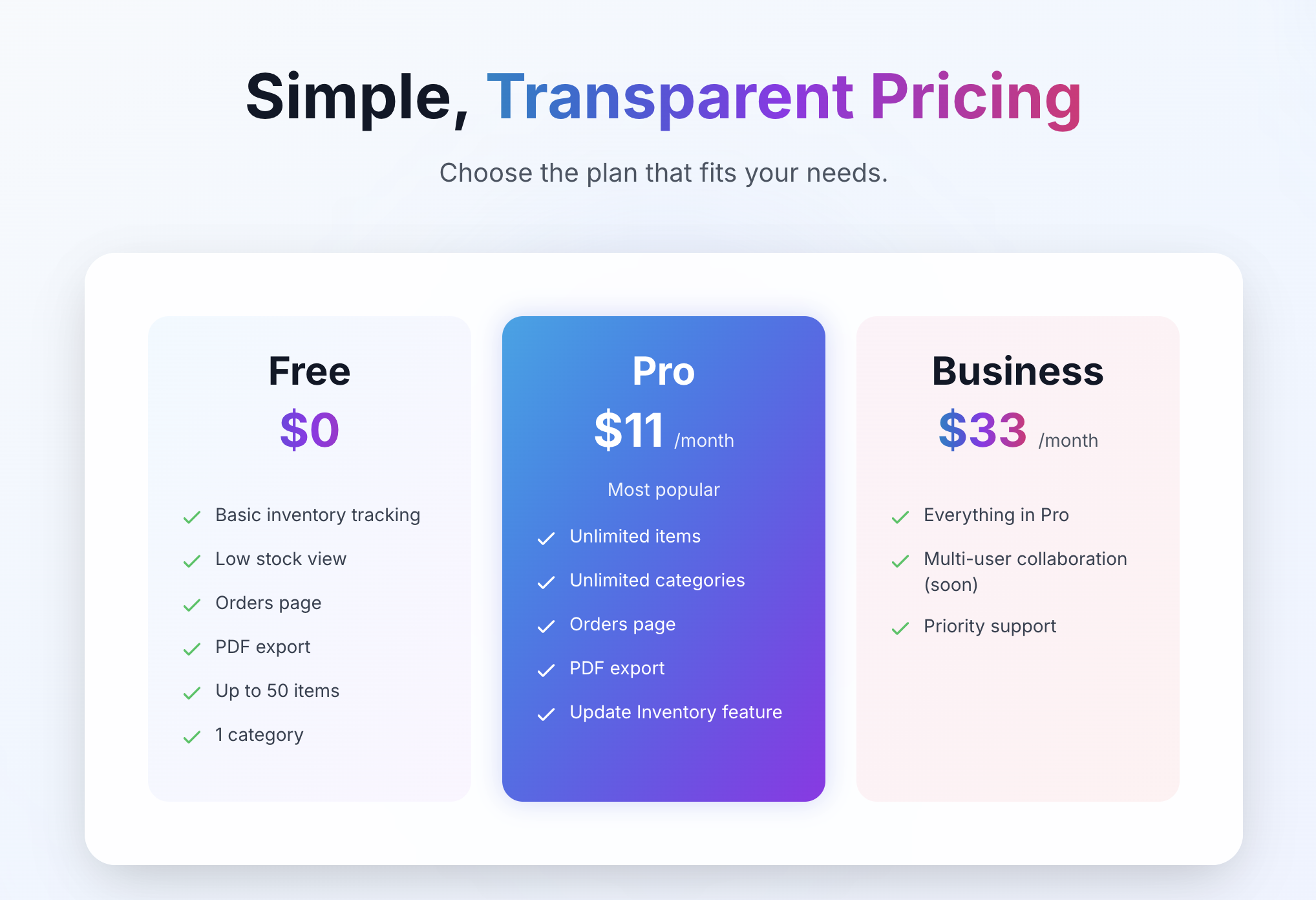 Inventory Tracker gallery image