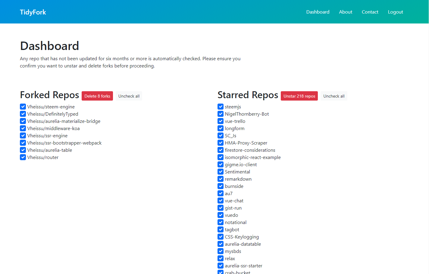 TidyFork gallery image