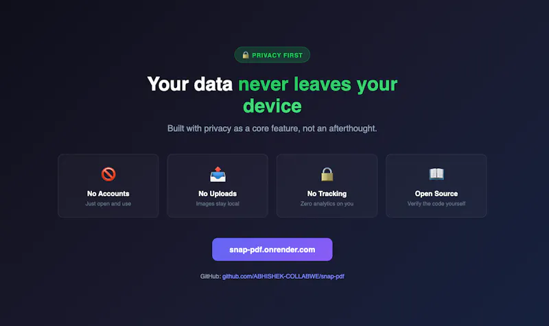 SnapPDF -Turn screenshots into documents screenshot 4