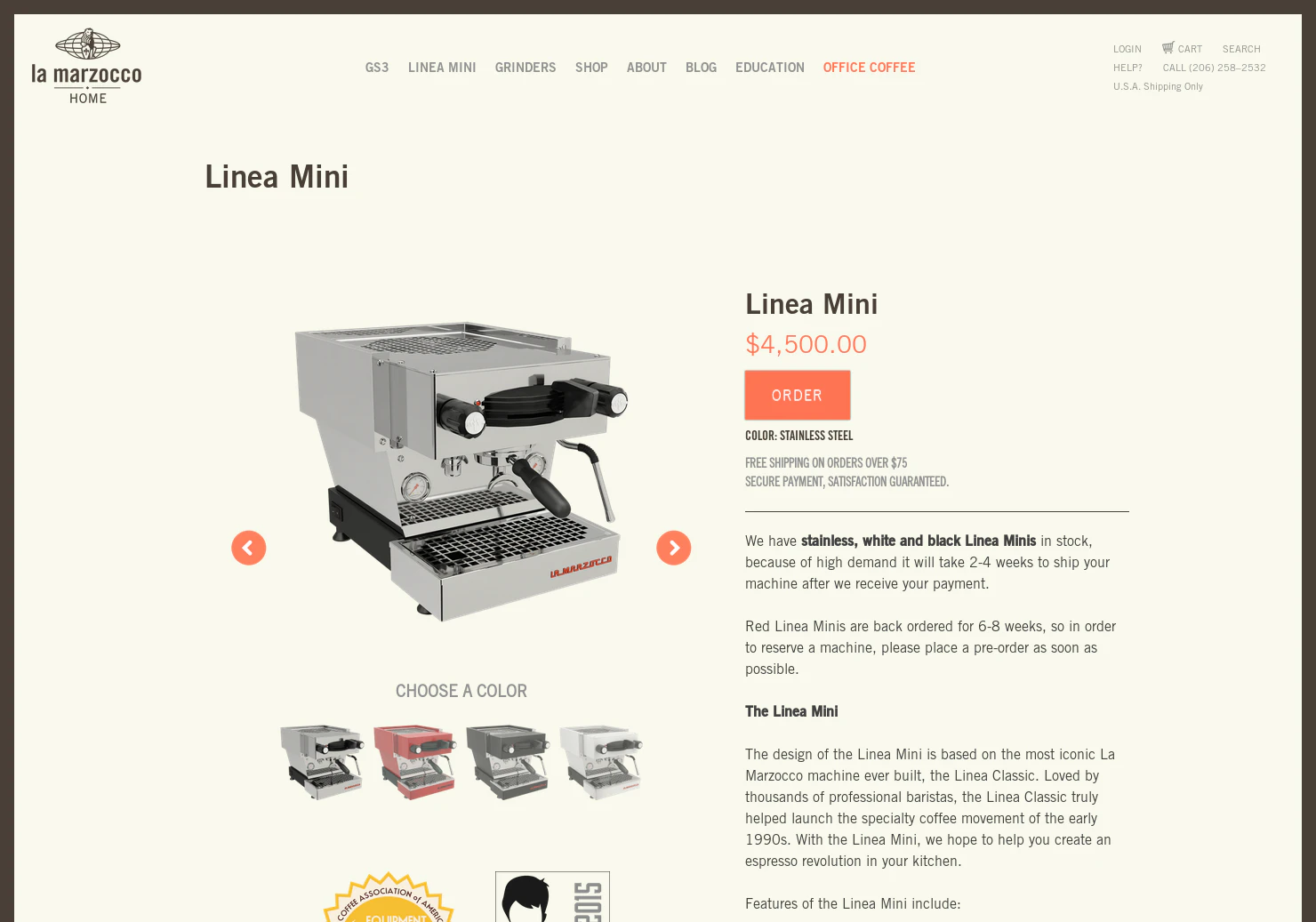 Lamarzocco Linea Mini