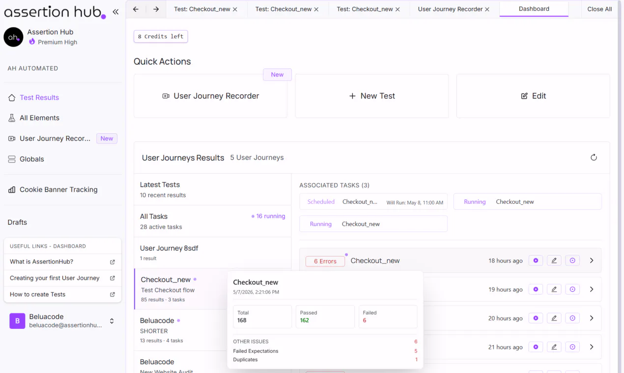 Assertion Hub Automated gallery image