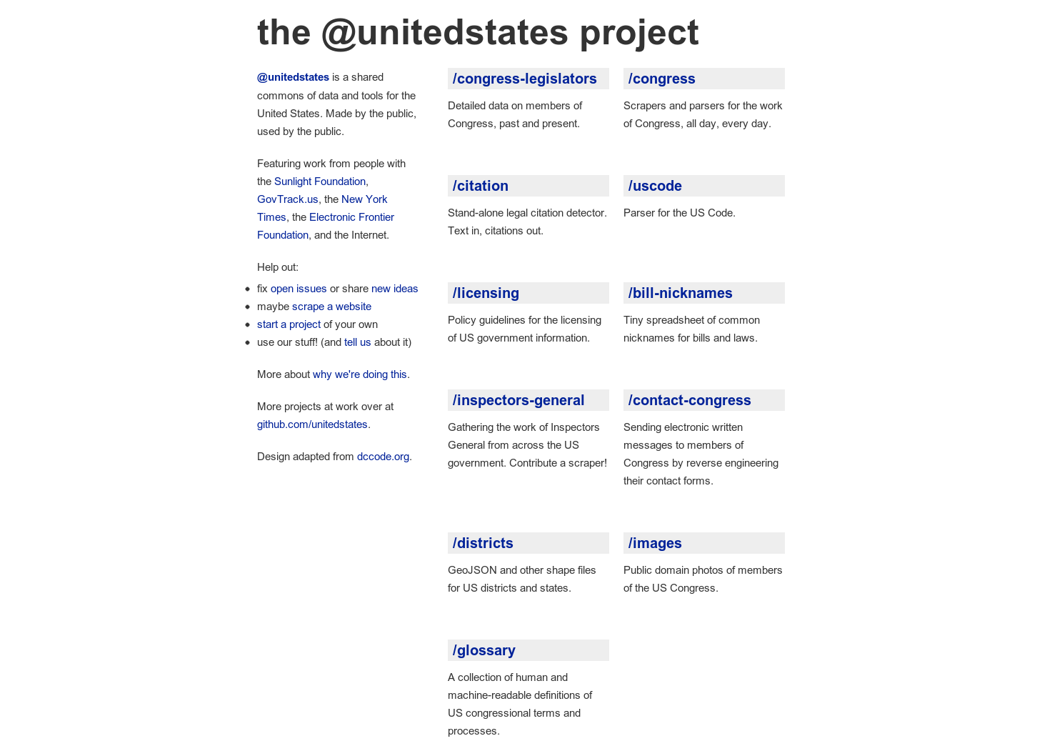 The USA Project