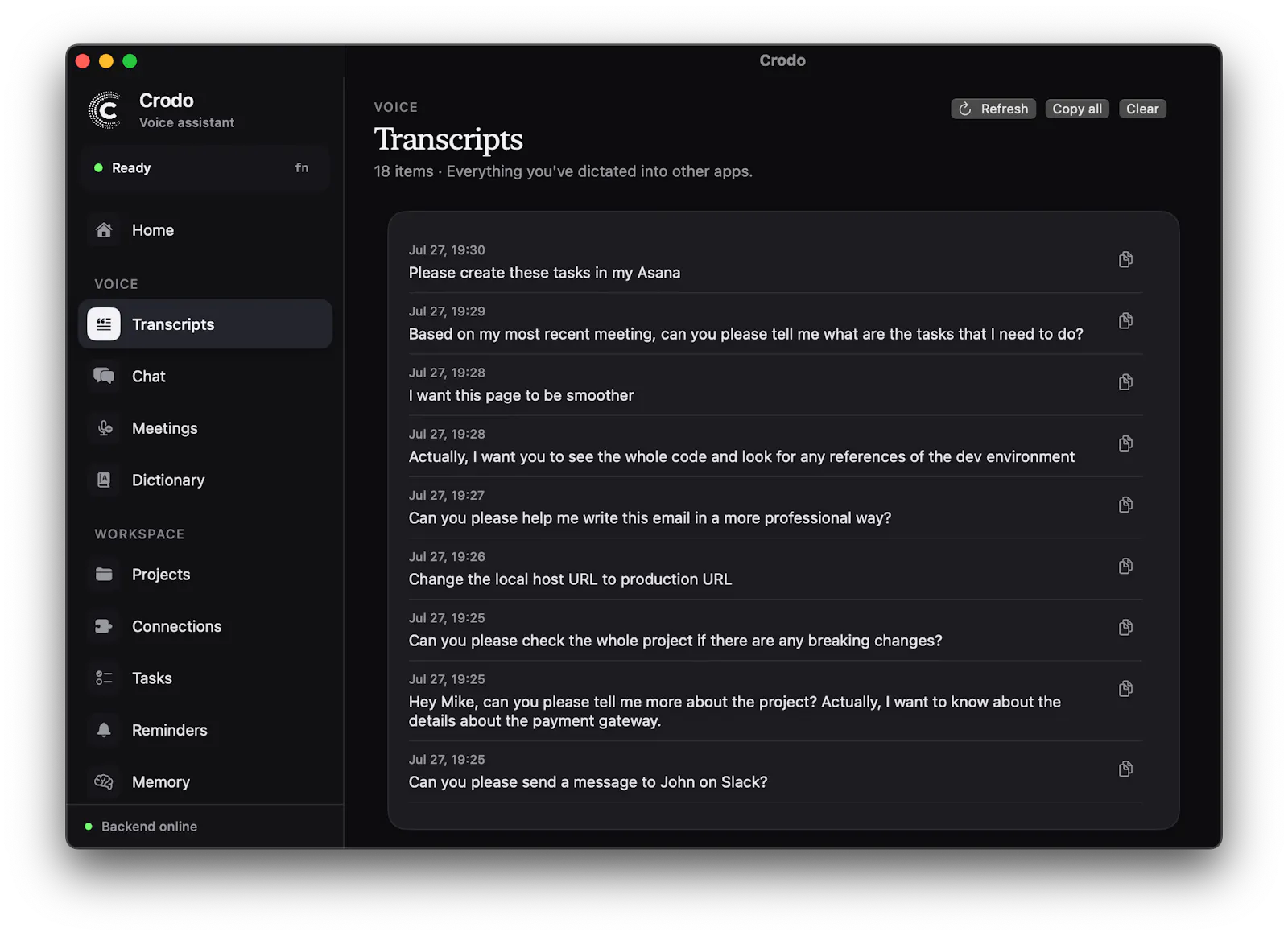 Crodo AI screenshot 2