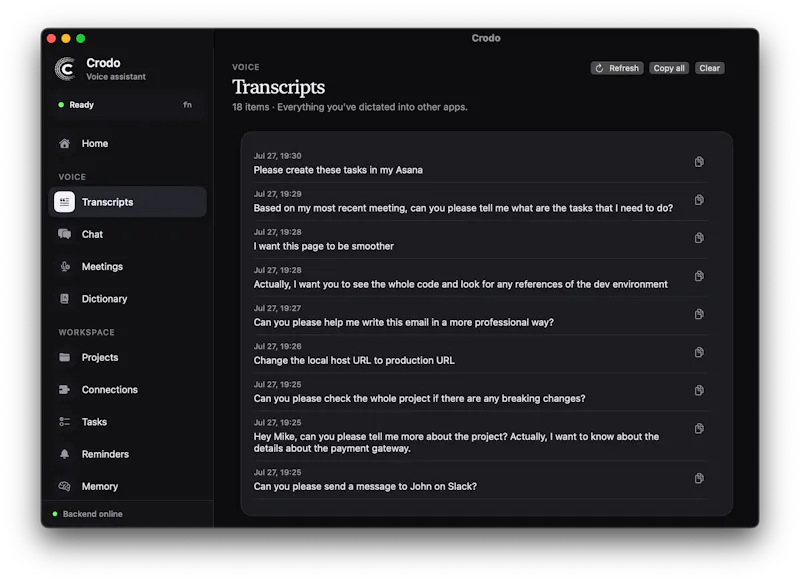 Crodo AI screenshot 2
