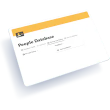 People Database Notion Template gallery image