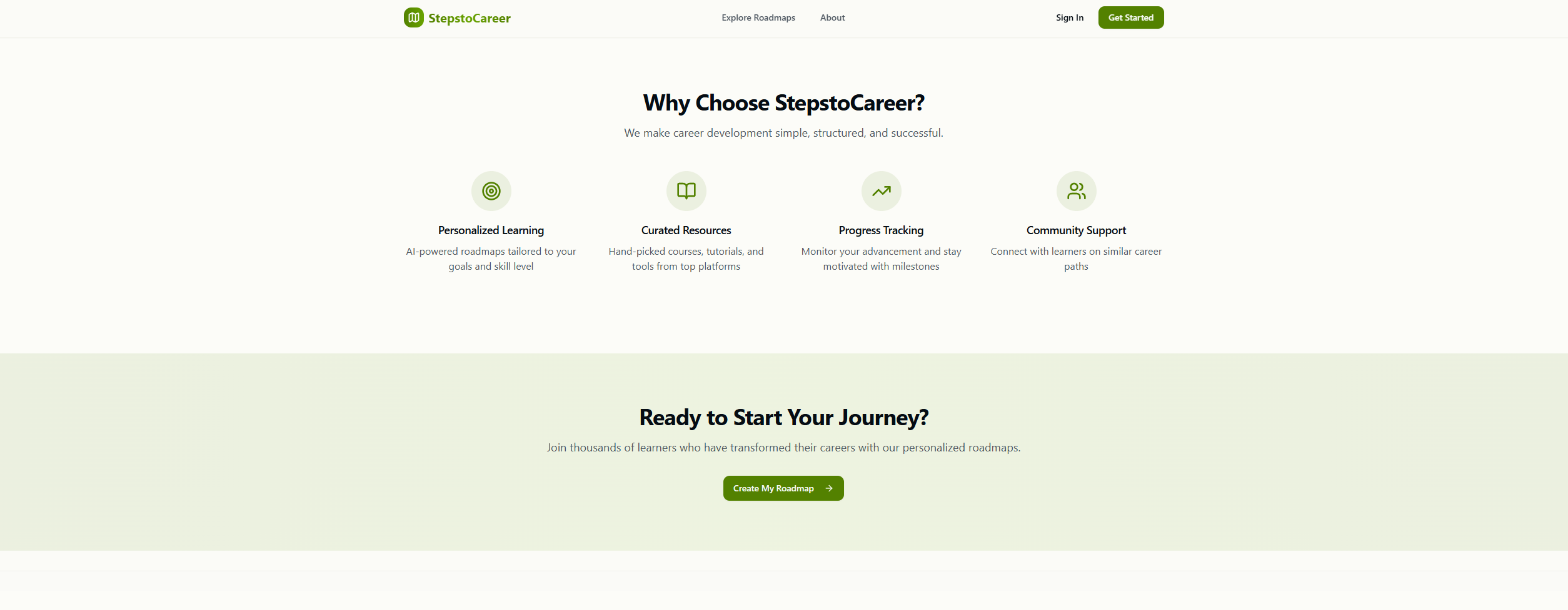 StepsToCareer - AI-powered guidance for your career journeyメディア3