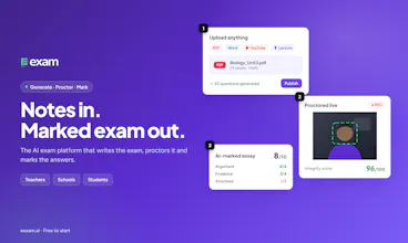EExam: AI Quiz Generator gallery image
