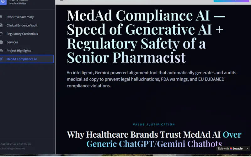 MedAd Compliance AI screenshot 2