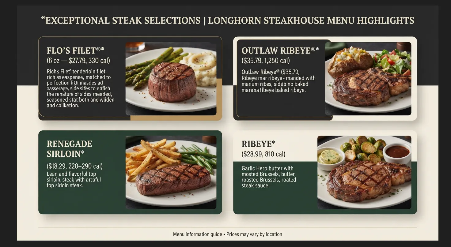 LongHorn Steakhouse Menu gallery image