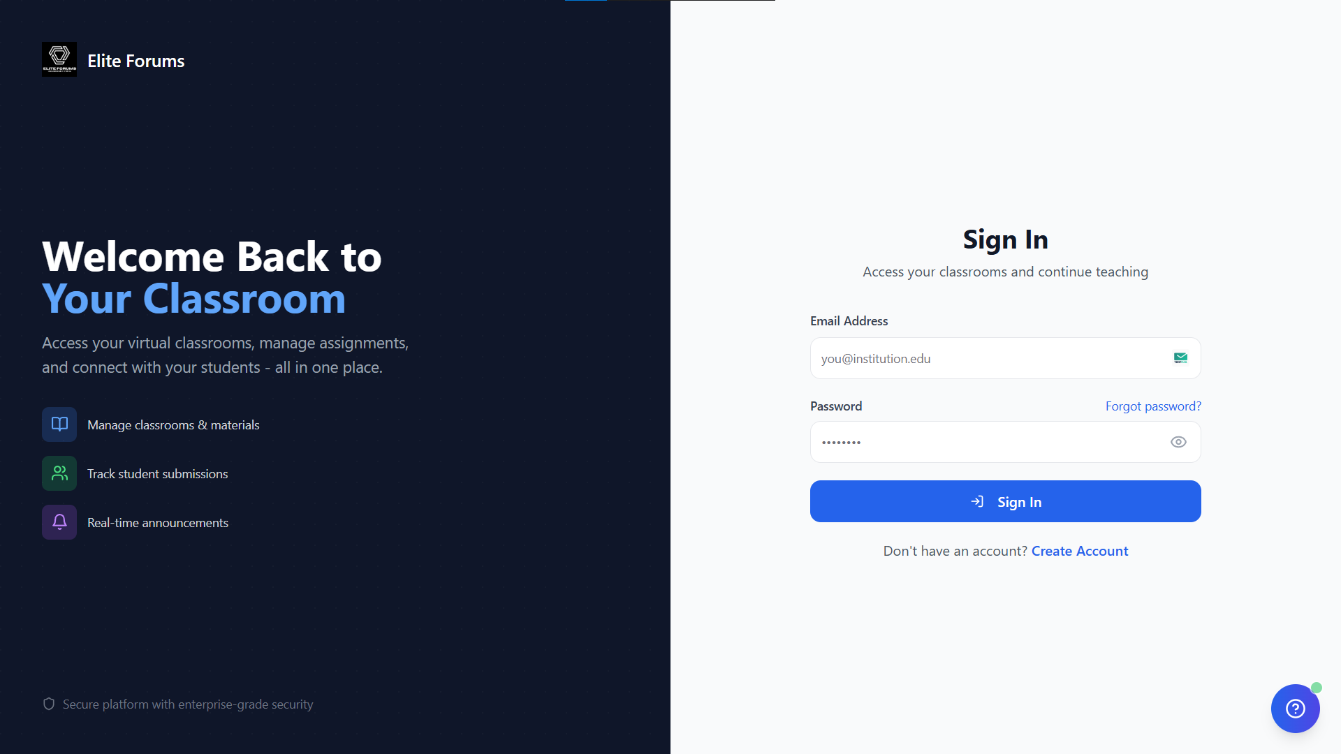 Elite Forums ClassRoom gallery image