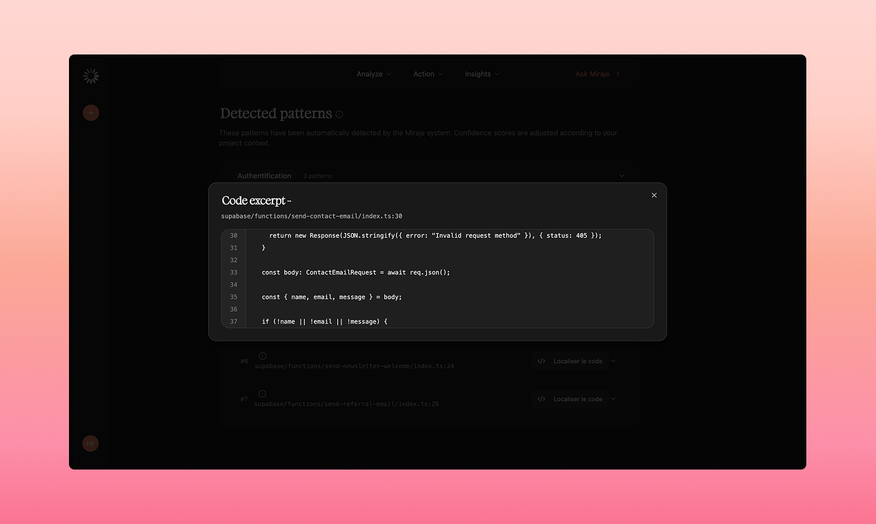 Miraje - Screenshot 3 showing product features and functionality