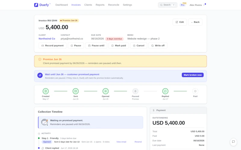 Duefy screenshot 4