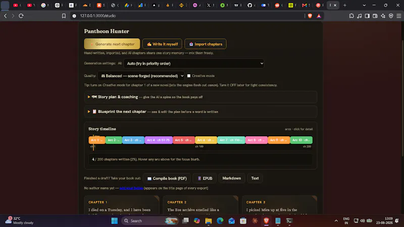 PenForge- Story Intelligence for Writers screenshot 7