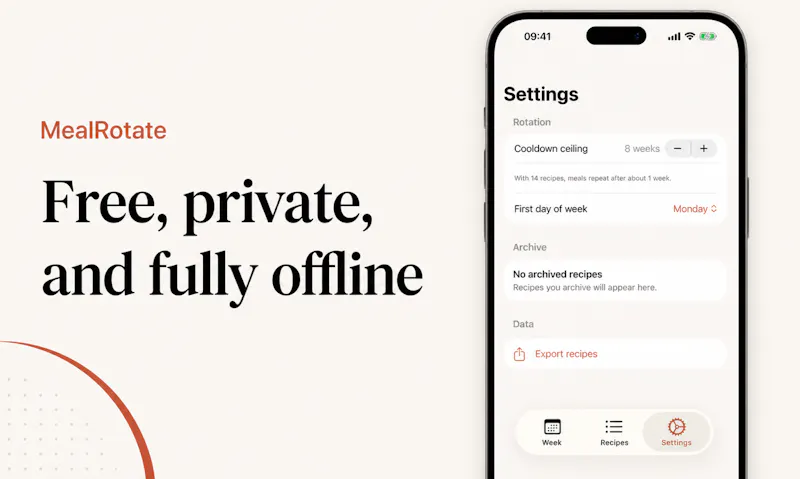 MealRotate screenshot 2
