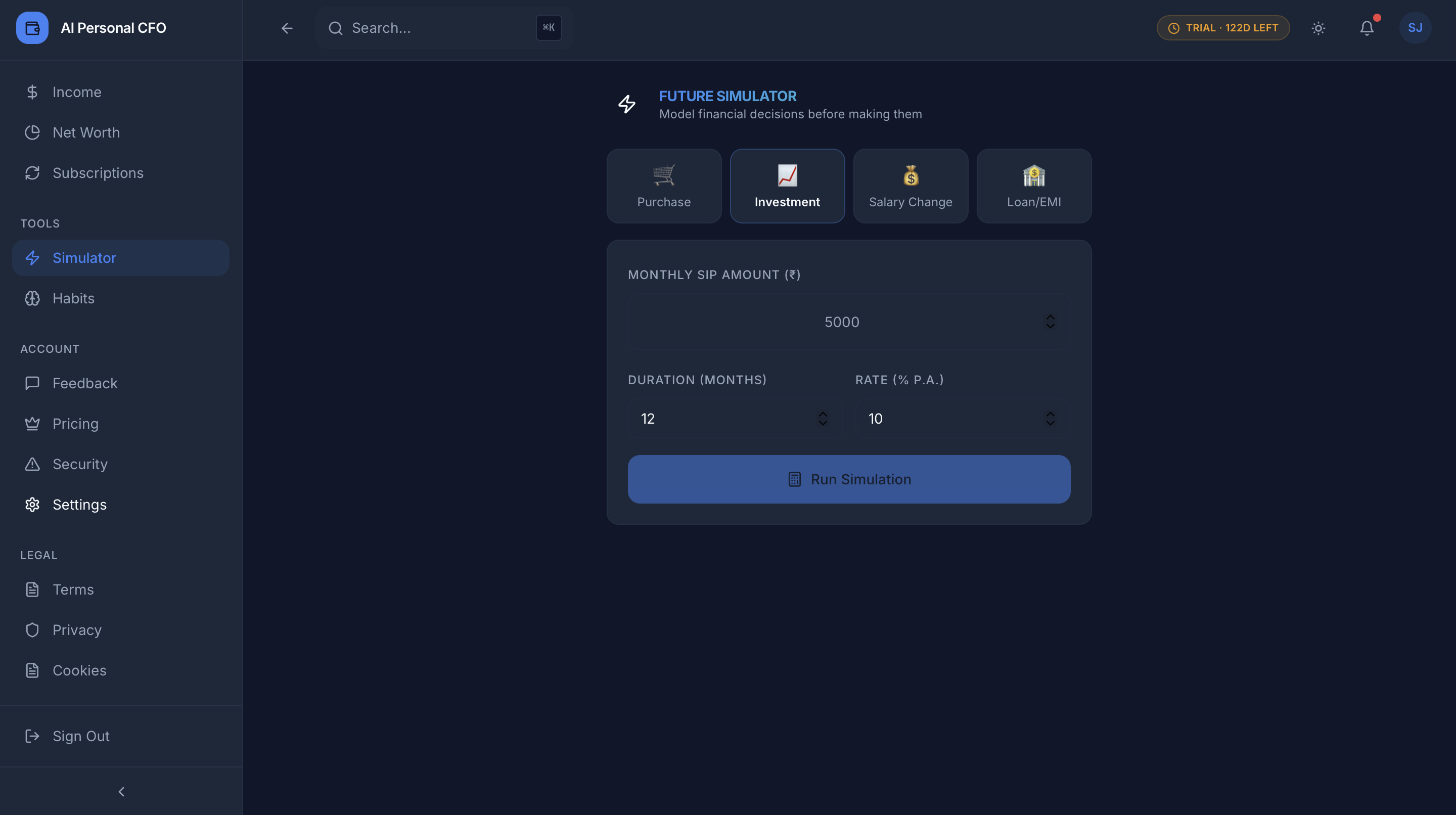 AI Personal CFO gallery image