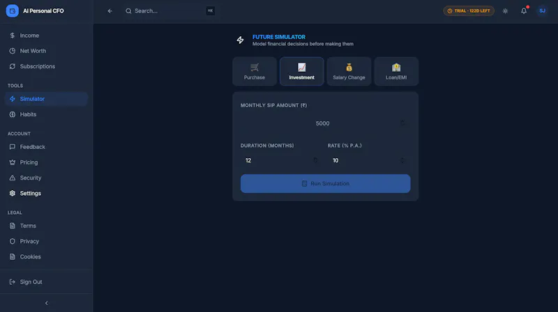 AI Personal CFO screenshot 4