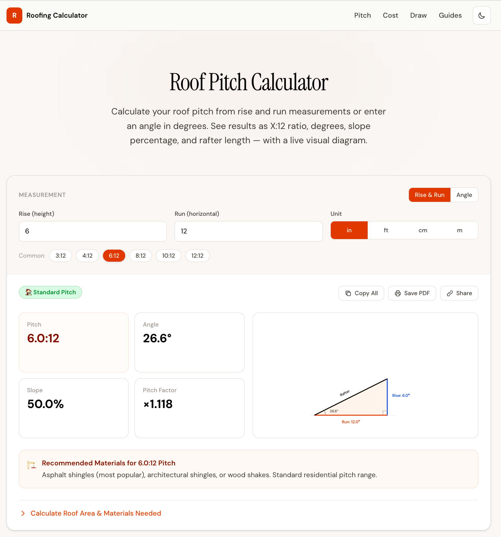 Roofing Calculator gallery image