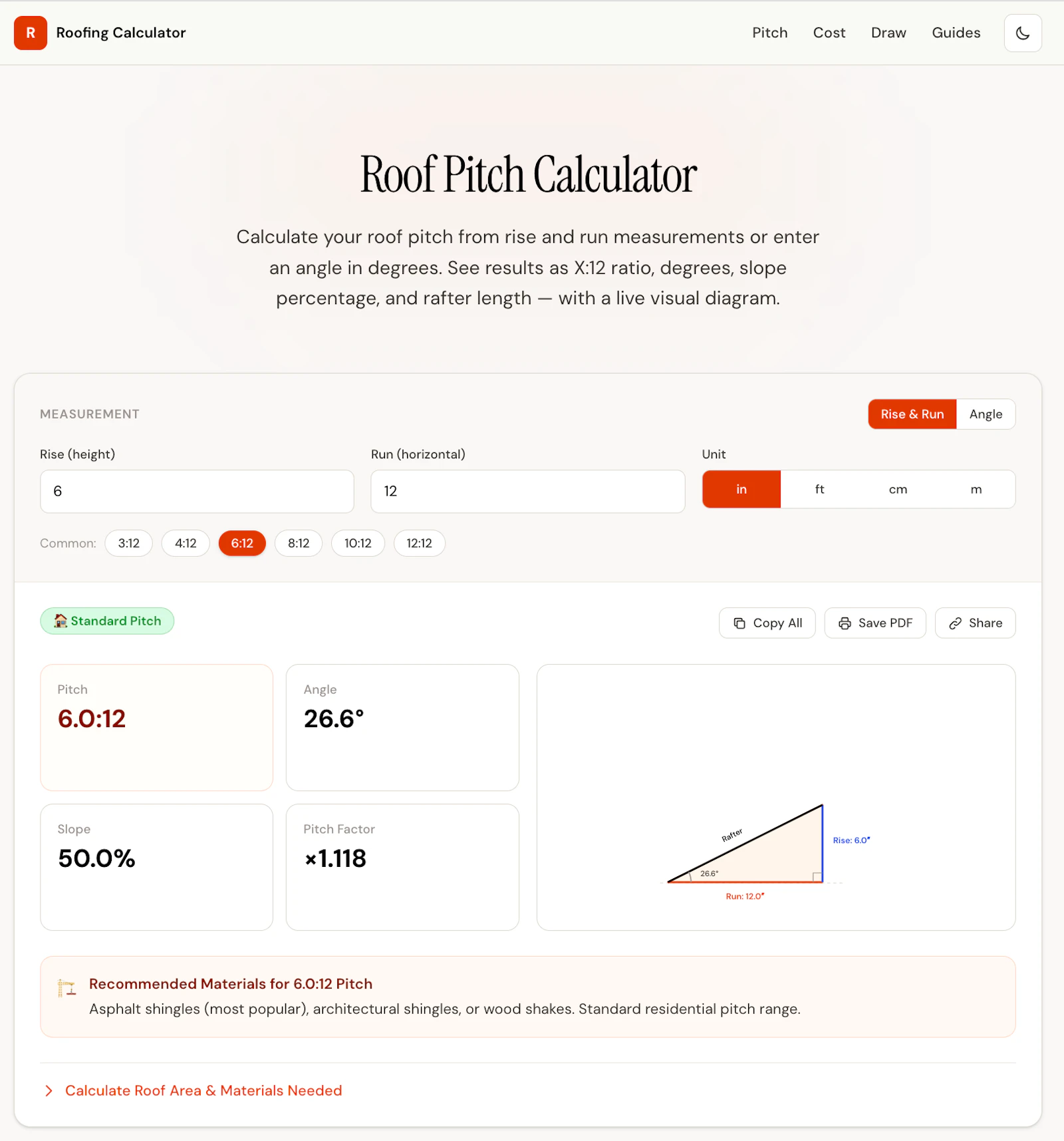 Roofing Calculator screenshot 2