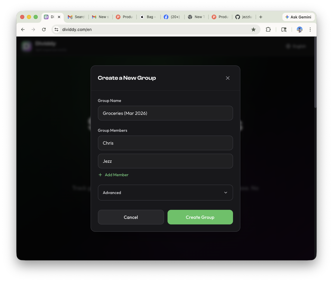 Dividdy - Screenshot 3 showing product features and functionality