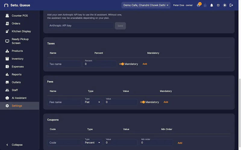 Setu Queue — The QSR Operating System screenshot 18