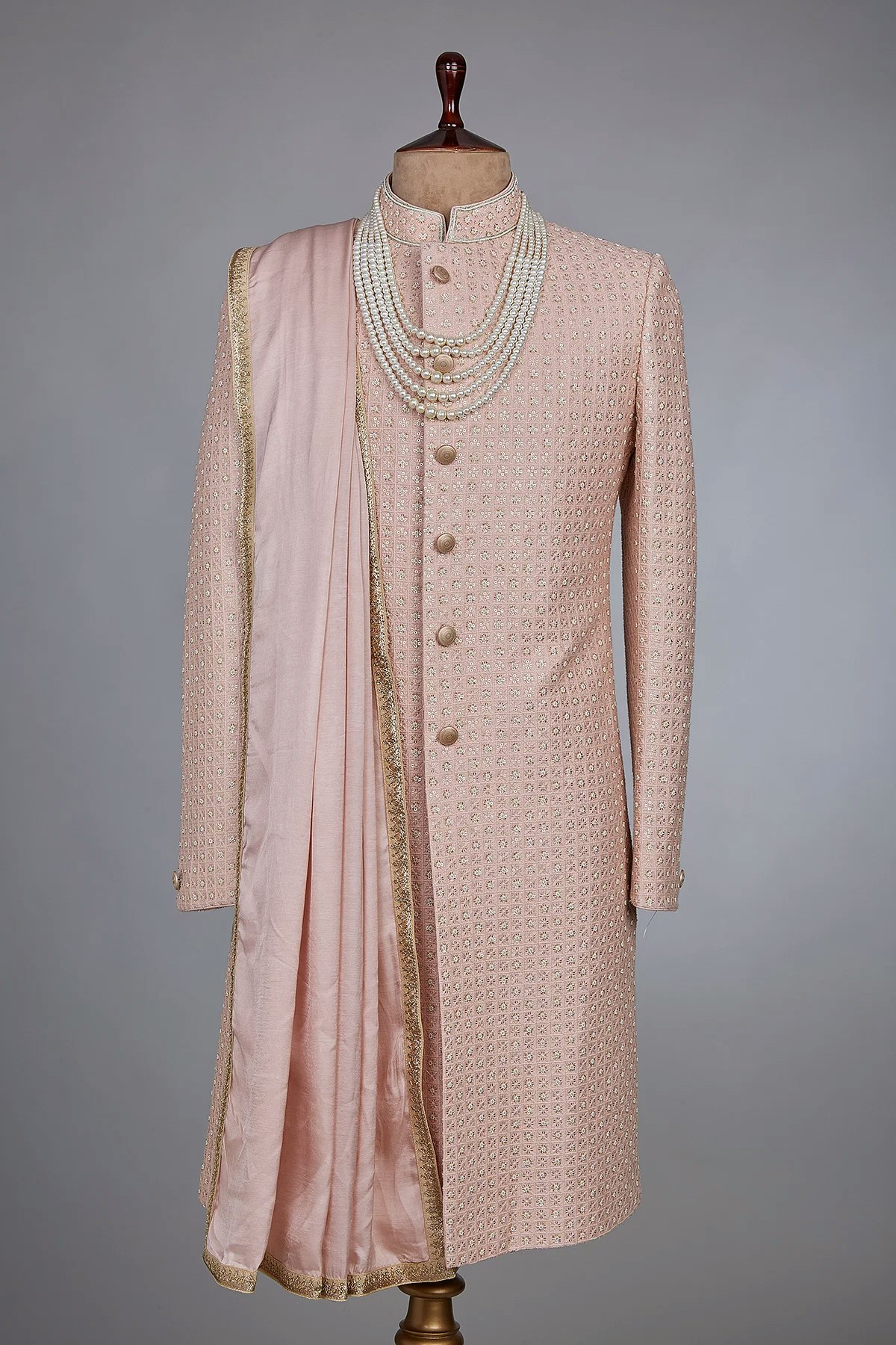 Boda para hombres Sherwani media 1