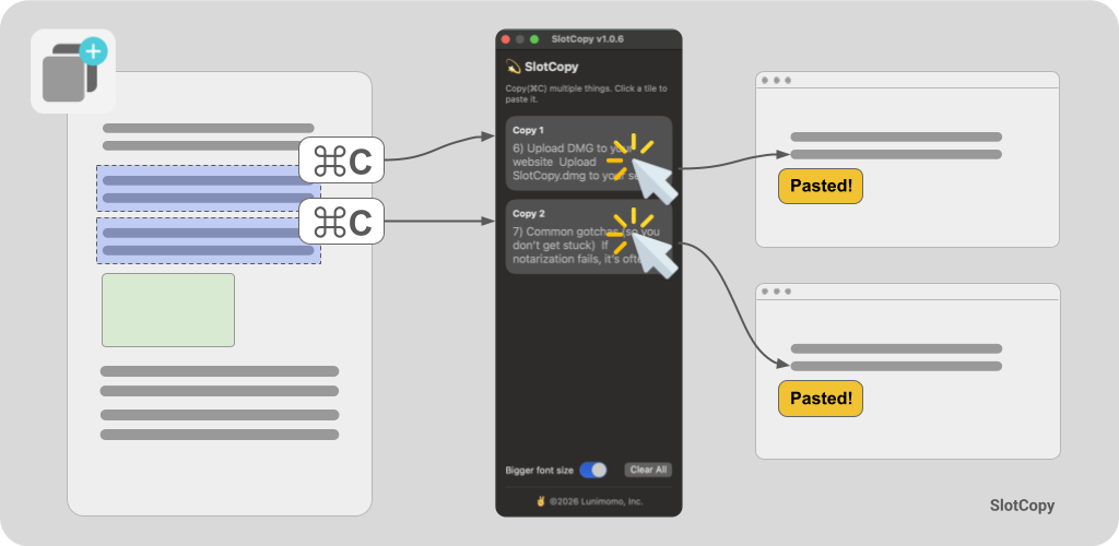 SlotCopy - Main product screenshot demonstrating key features and user interface