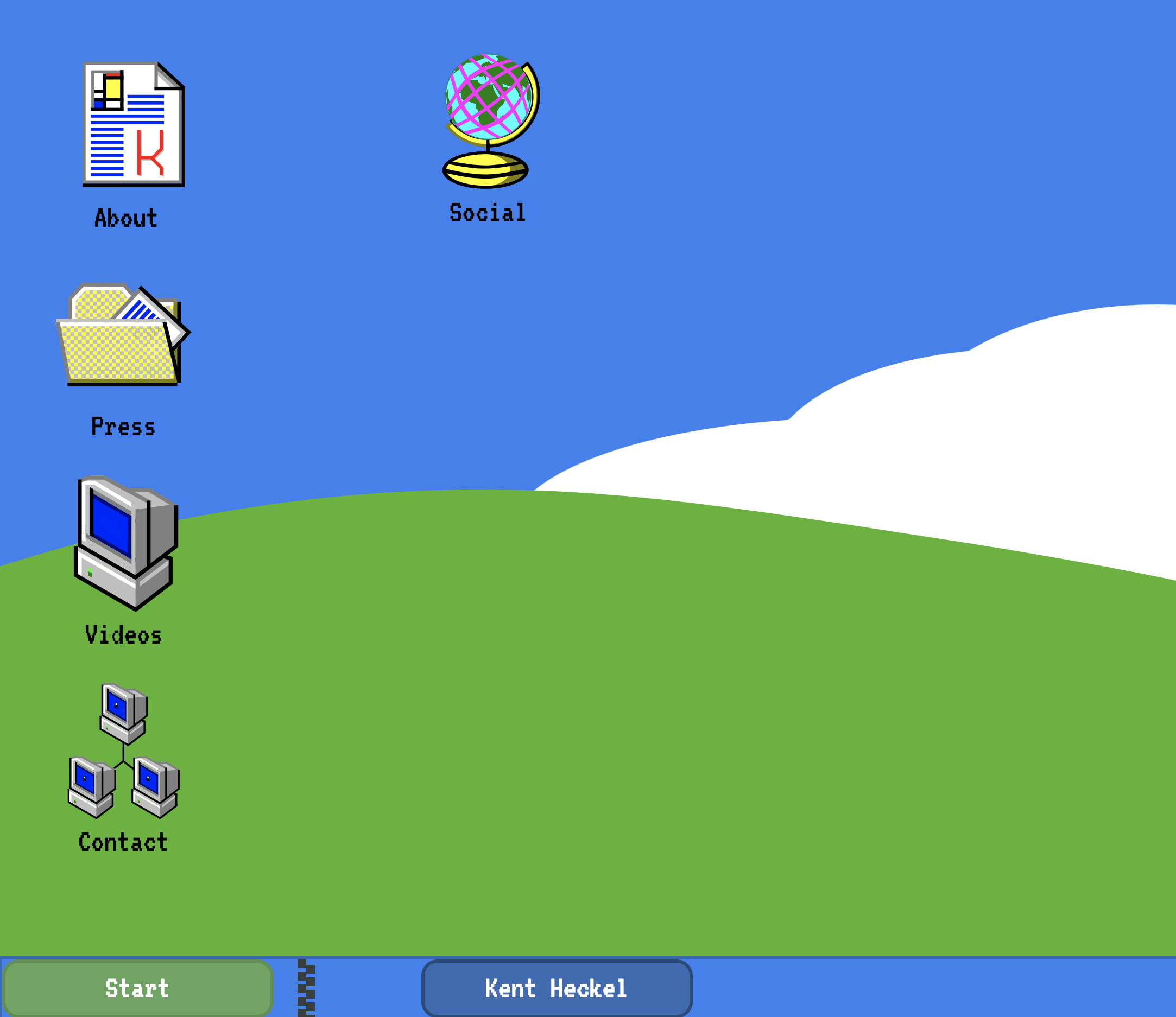 Kent Heckel Personal Website "Bliss 2"