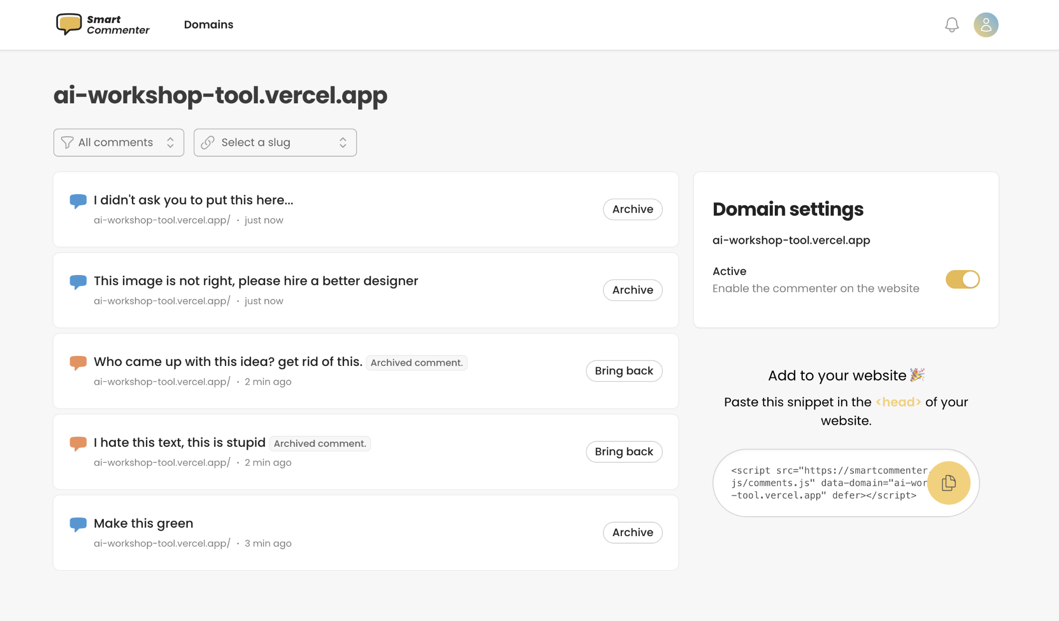Semplice commentatore media 2
