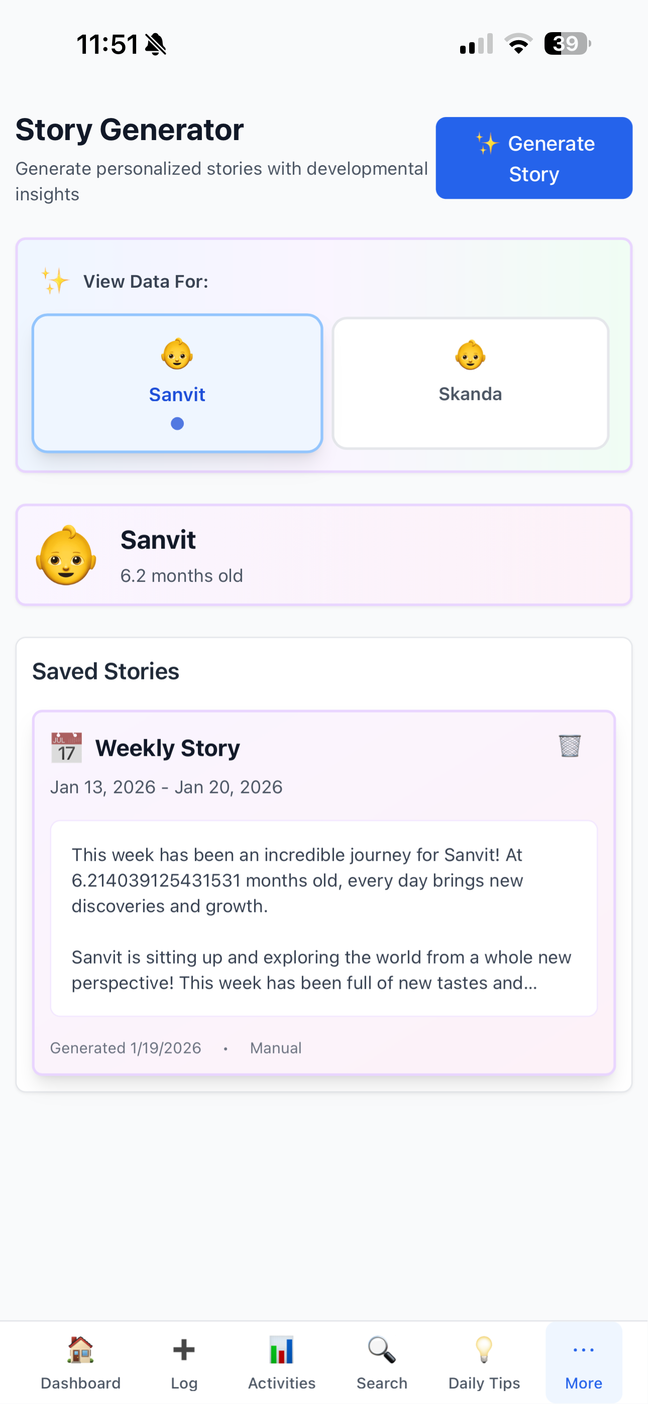 Baby tracker gallery image