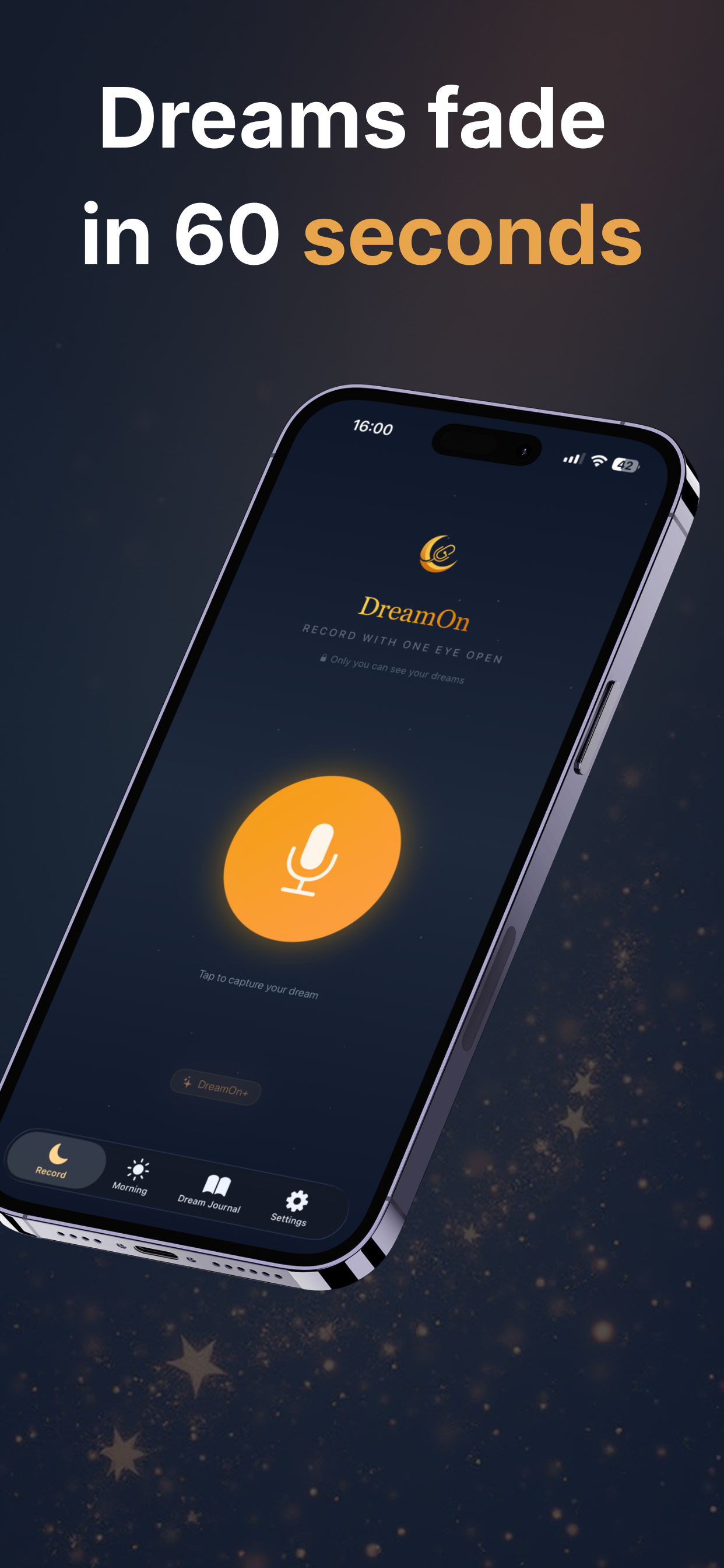 DreamOn - Screenshot 3 showing product features and functionality