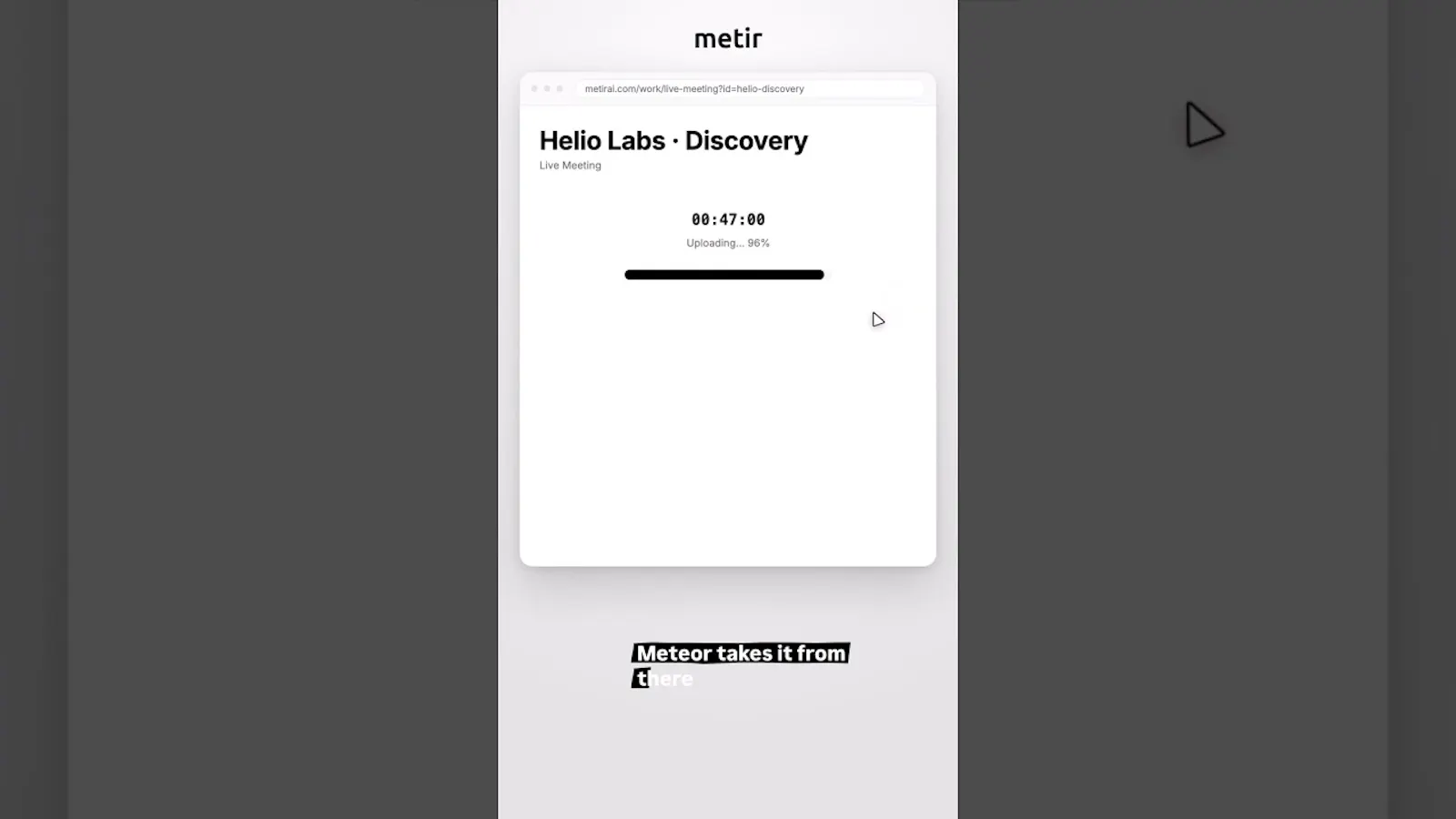 Metir AI screenshot 1 (video preview)