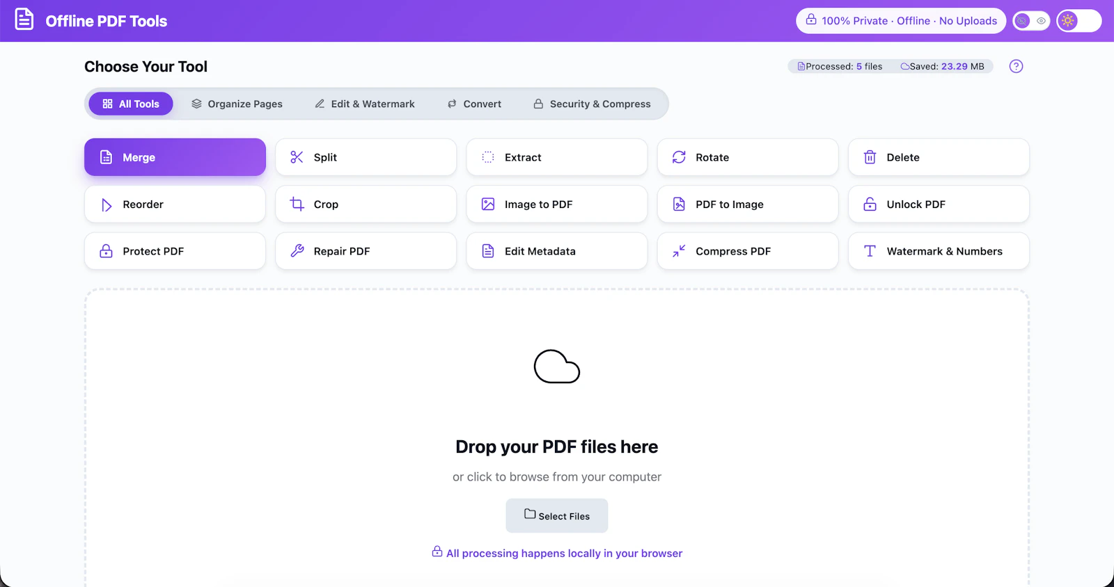 Offline PDF Tools screenshot 2