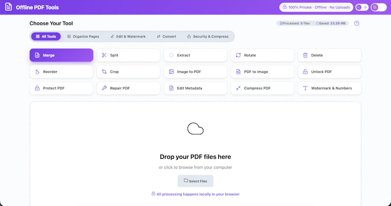 Offline PDF Tools screenshot 2