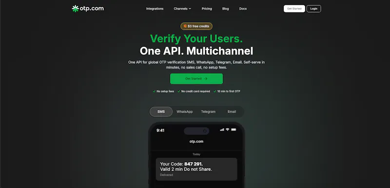 OTP.com screenshot 1